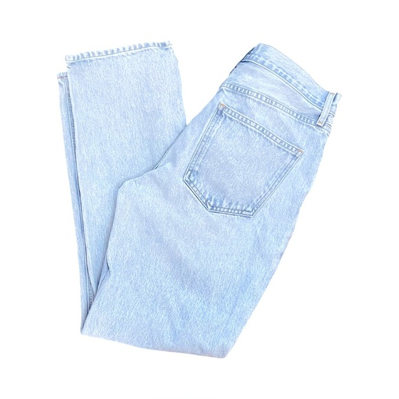 AGOLDE Lana Slice Mid Rise Relaxed Straight Leg Blue Denim Jeans Size 29 - Picture 8 of 13